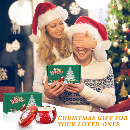 2-Pack Christmas Scented Candles – Aromatherapy Soy Candles for Women