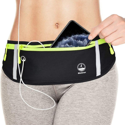 Running Belt Waist Pack, Slim Fanny Pack with Phone Holder for Jogging & Fitness