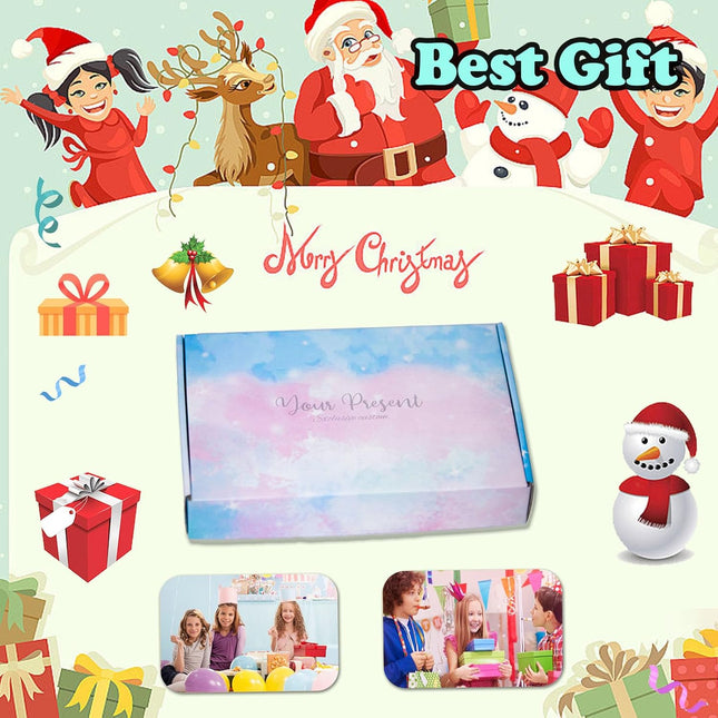 Christmas Girls Throw Blanket, Soft Pink Glow-in-the-Dark Love Blanket with Storage Bag