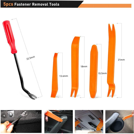 635Pcs Automotive Fasteners Kit, Nylon Bumper Rivets & Retainer Clips