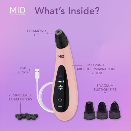 MIO Diamond Tip Microdermabrasion – Blackhead Remover & Pore Cleanser
