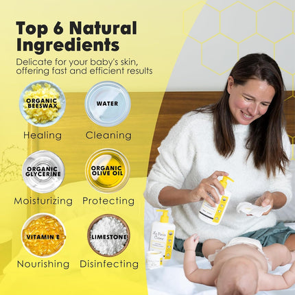 Creme French Premium Liniment Baby Lotion – Organic Moisturizer & Skin Cleanser