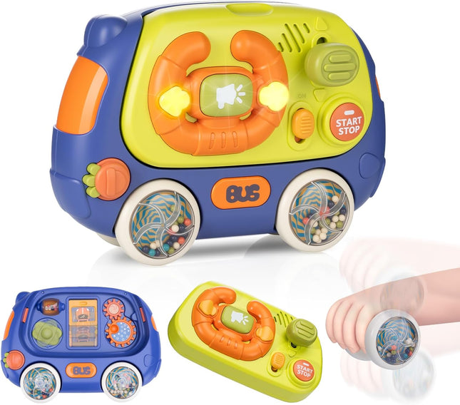 Baby Musical Steering Wheel Toy – Portable Sensory & Early Learning Fun