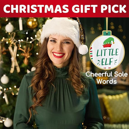 Festive Holiday Knee-High Socks for Men and Women Secret Santa Gift