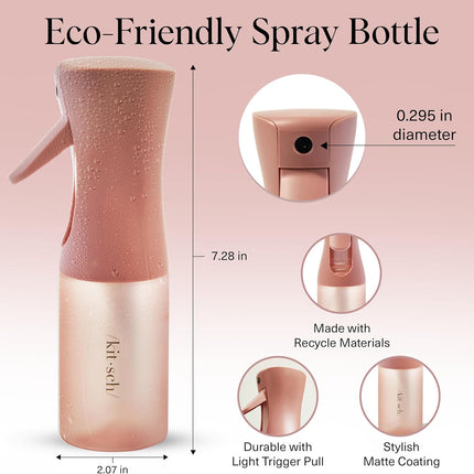 Continuous Spray Bottle – Fine Mist Water Mister for Hair & Plants, 150ml
