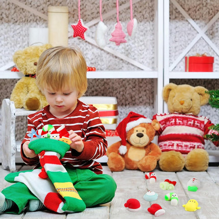 24 PCS Holiday Mochi Squishy Fidget Toys for Kids Boys Girls Stocking Stuffers