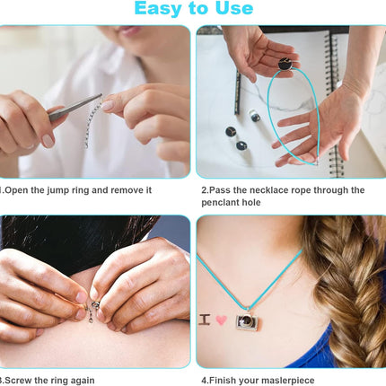 100PCS Leather Necklace Cord with Clasps 25 Colors 19.7” Jewelry Making Kit