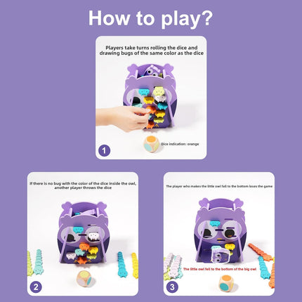 Owl Rescue Stacking Toy – Montessori Wooden Game for Kids & Family