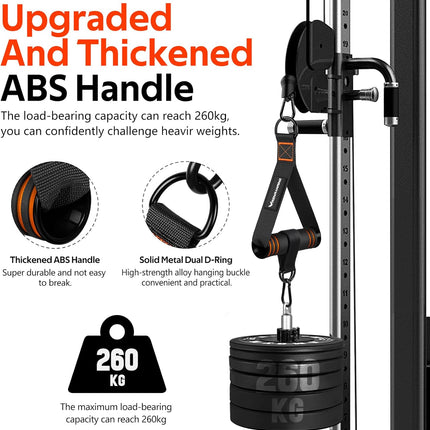 Gym Exercise Handles – Replacement Attachments for Cable Machines & Bands