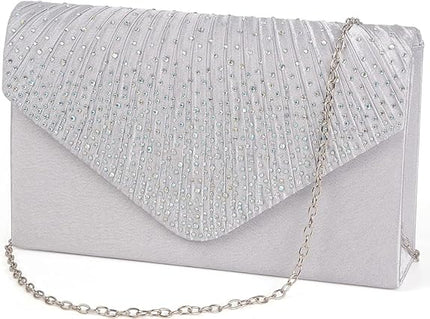 Clutch Purse for Women Evening Bag Formal Wedding Party Cocktail Crossbody
