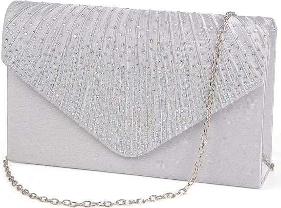 Clutch Purse for Women Evening Bag Formal Wedding Party Cocktail Crossbody