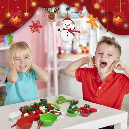 176PCS Christmas Sensory Bin Filler – Fine Motor Toys for Counting, Sorting & Winter Sensory Play