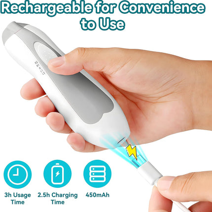 Electric Baby Nail Trimmer – 6-in-1 Rechargeable Grooming Kit for Infant