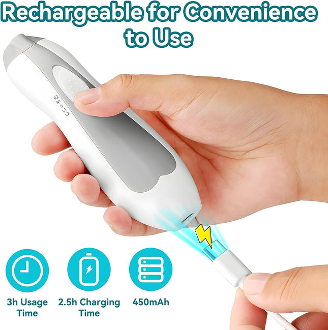 Electric Baby Nail Trimmer – 6-in-1 Rechargeable Grooming Kit for Infant