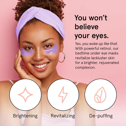 Retinol Under Eye Patches 6 Pairs for Dark Circles Puffiness Hydrating Care