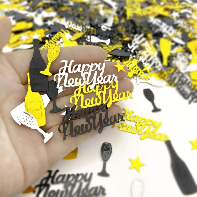 2026 New Year Confetti Glitter Metallic Foil Table Scatter Party Decor