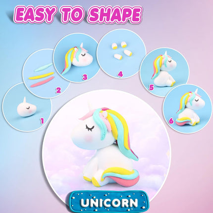 Magic Clay – 36 Colors Air Dry Modeling Clay with Tools for Kids 3+