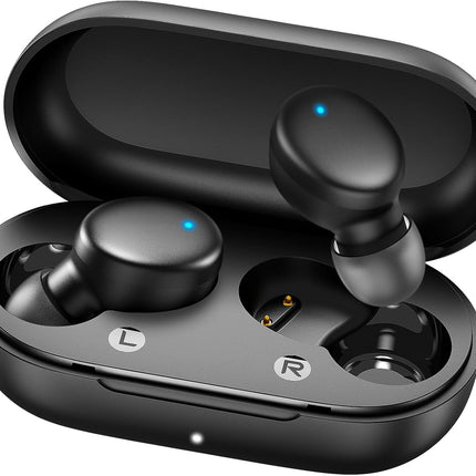 S8 Mini Bluetooth 5.3 Wireless Earbuds 60H Playtime Smart Ring Black Sport Fit