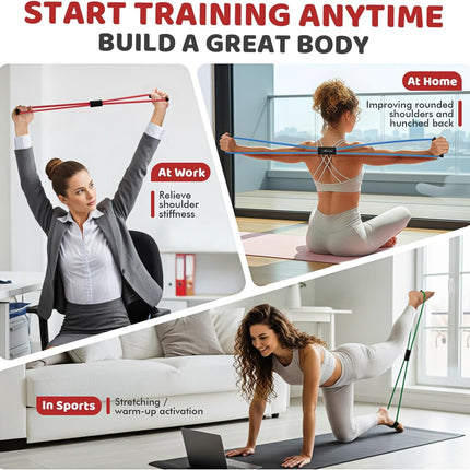 Figure 8 Resistance Bands for Arms, Chest Expander and Full Body Workout