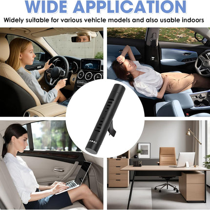 4-Pack Car Essential Oil Diffuser Vent Clips – Aluminum Kit with 24 Odorless Sticks