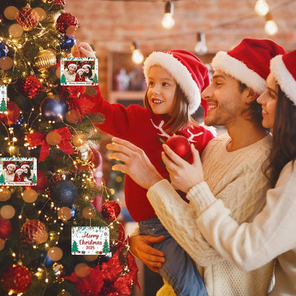 2025 Christmas Photo Frame Ornaments – Personalized Tree Decorations