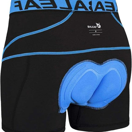 Men's 3D Padded Cycling Shorts, Breathable Quick-Dry MTB Bike Liner Underwear