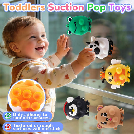 6 Piece Silicone Fidget Sensory Toys for Babies Toddlers Learning Play