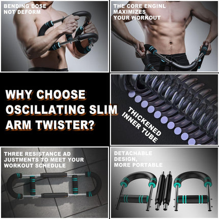 Ultimate Twister Arm Trainer: Adjustable Chest & Shoulder Workout Equipment for Men