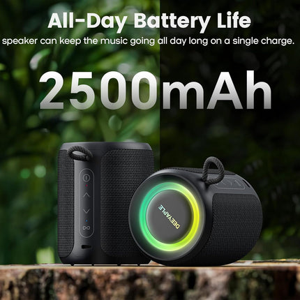 Bluetooth Speaker, IP67 Waterproof, 15W Stereo, TWS, 2500mAh, Portable