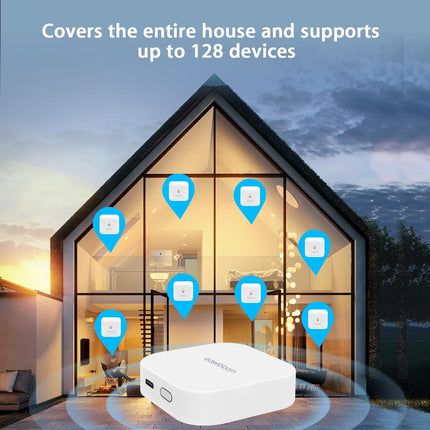 4-Pack Smart Water Leak Detector with Hub & App Alerts for Home