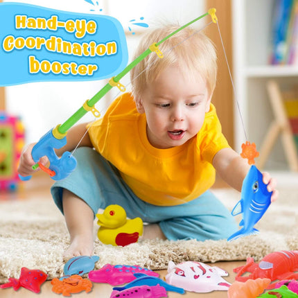 Large Magnetic Fish Catch Game with Rod Net for Pool Bath Water Table Kids