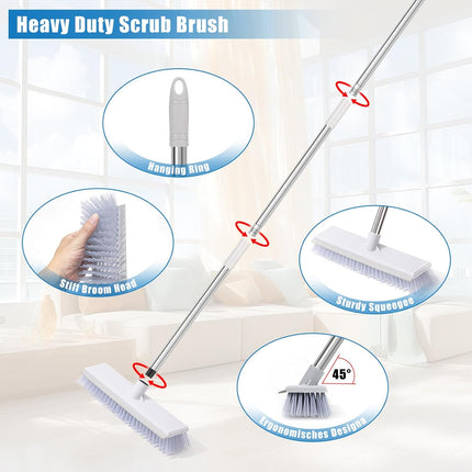 Multi-Surface Cleaning Mop with Long Handle for Floors, Walls & Ceilings