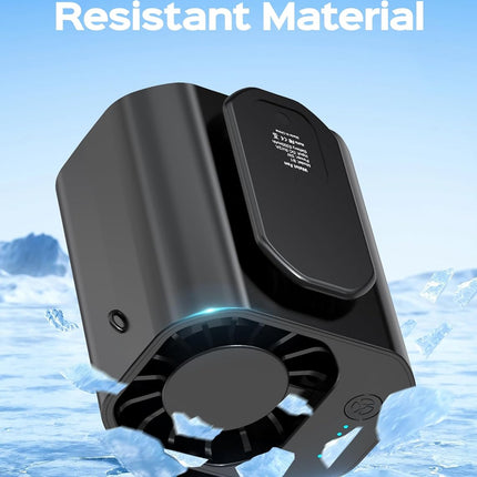 Portable Waist Cooling Fan, 10000RPM, Belt Clip, 20H Battery, Outdoor Travel