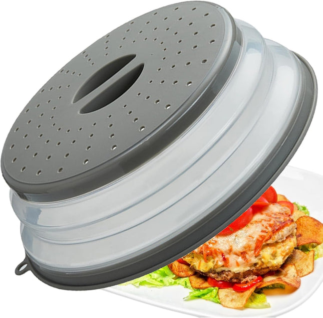 Microwave Splatter Cover Vented BPA Free Dishwasher Safe Food Plate Cover