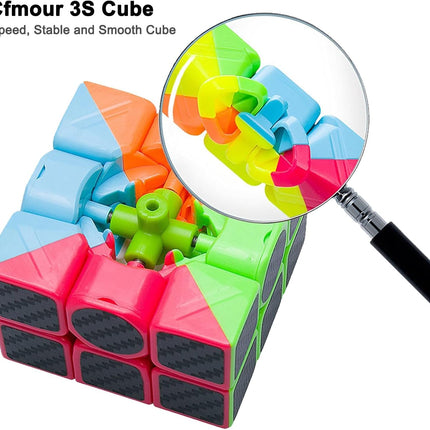 Original 3x3 Speed Cube Fast Magic Puzzle Cube Carbon Fiber Toy for Kids