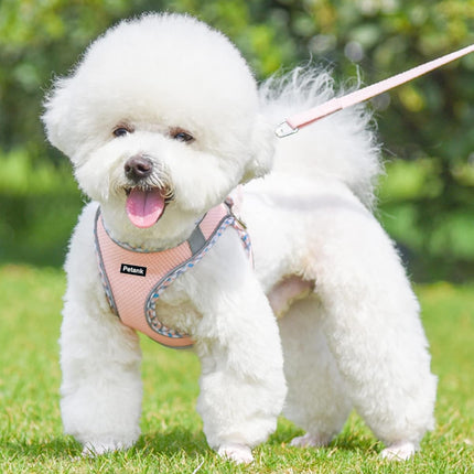 Dog Harness & Leash Set for No-Pull Small/Medium Dogs, Step-In Vest (Pink XXS)