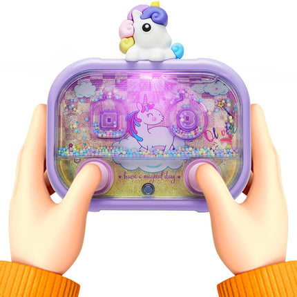 Handheld Water Game with Light Retro Fidget Travel Toy for Kids Ages 3+
