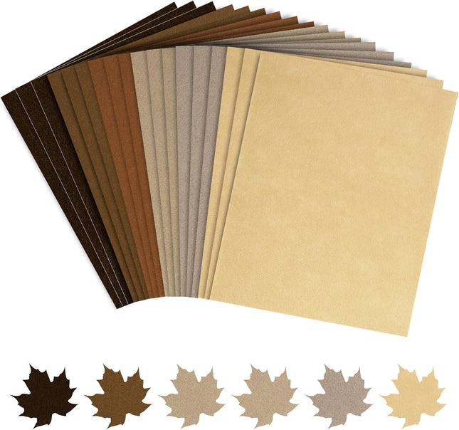 18PCS Assorted Felt Sheets – 6 Colors (7.9x11.8") for Autumn & Thanksgiving Craft Projects