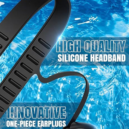 Swim Goggles 2 Pack Wide View Anti-Fog & UV Protection for Adults and Kids