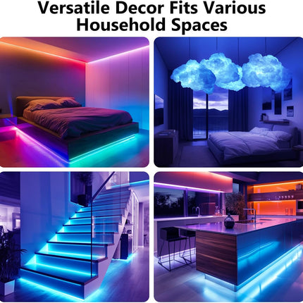 Smart LED Light Strips 110ft Music Sync RGB Lights for Bedroom Home Decor