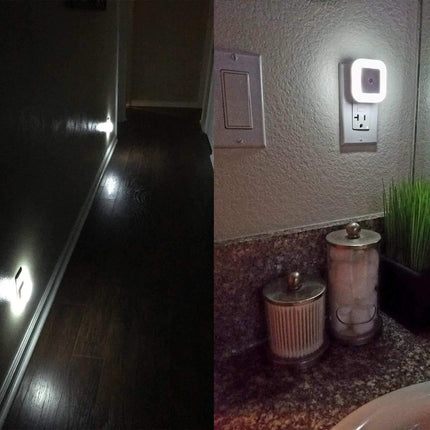 LED Night Light 6-Pack, Plug-In Dusk to Dawn Sensor, 0.5W Daylight White Lamp
