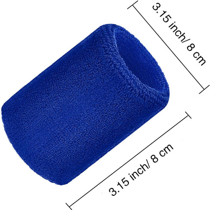 12 Pcs Neon Sweat Wristbands Sports Sweatbands for Men Women Tennis Gym 80s