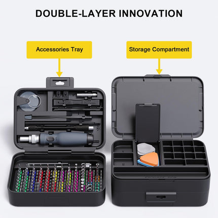 132Pcs Mini Precision Screwdriver Set Magnetic Repair Tool Kit with Storage Box