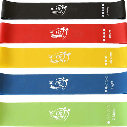 5-Piece Resistance Bands – Workout, Strength Training, Includes Carry Bag