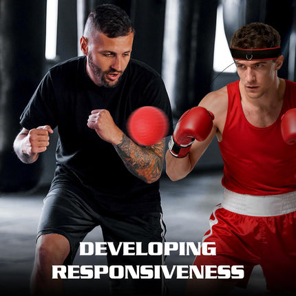 Boxing Reflex Ball Headband Set with 4 Balls for Speed Training Beginners