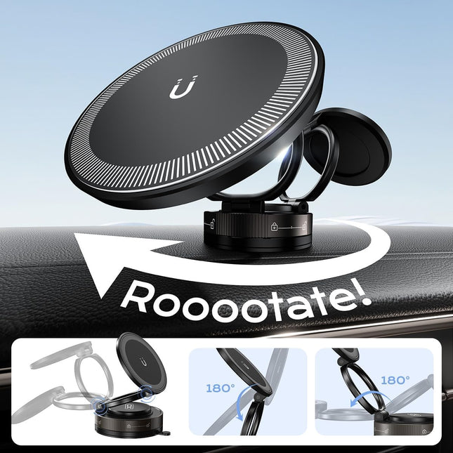 Nano Gel Car Phone Holder – 360° Magnetic Mount for All MagSafe Phones