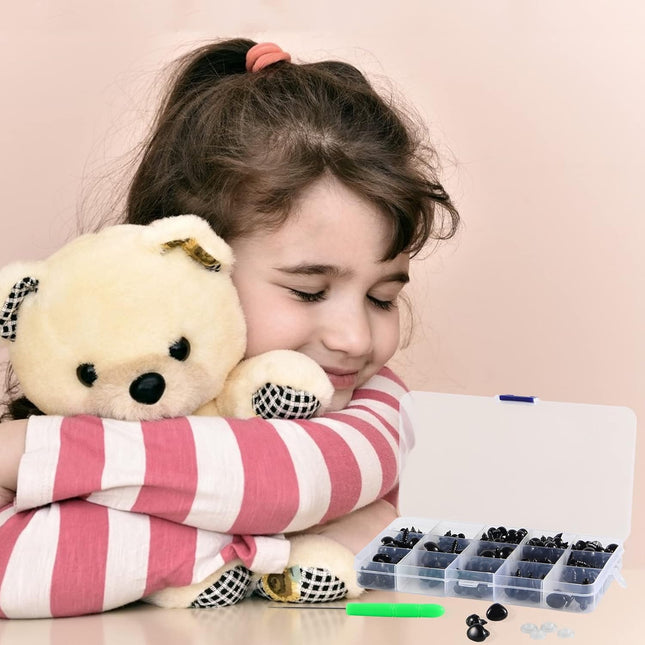 566PCS Safety Eyes for Amigurumi – Various Sizes with Washers for Toys