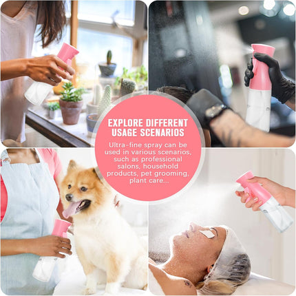2-Pack Fine Mist Spray Bottles – Hair, Skincare, Plants & Pet Grooming