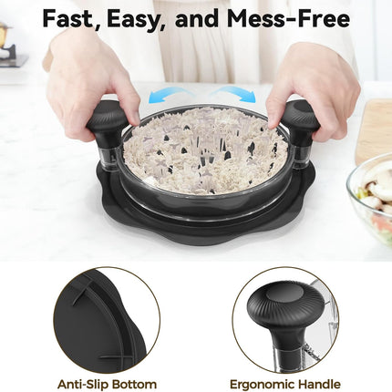 10" Pro Chicken Shredder Tool, BPA-Free Meat Grinder with Anti-Slip Base