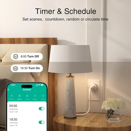 WiFi Smart Plug – Works with Alexa & Google Home, Timer & App Control